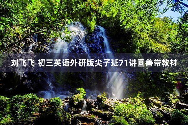 刘飞飞 初三英语外研版尖子班71讲圆善带教材