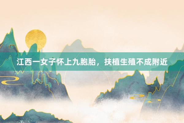 江西一女子怀上九胞胎，扶植生殖不成附近