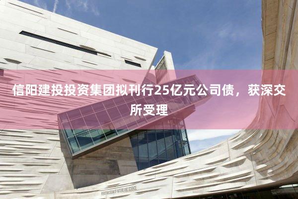 信阳建投投资集团拟刊行25亿元公司债，获深交所受理