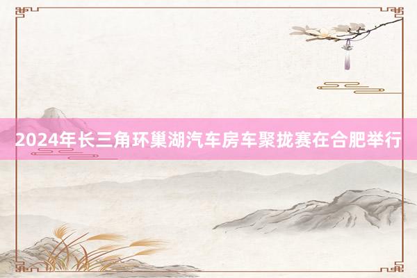 2024年长三角环巢湖汽车房车聚拢赛在合肥举行